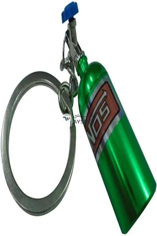 Generic Green Mini Nitrous Oxide(Nos) Bottle Key Chain