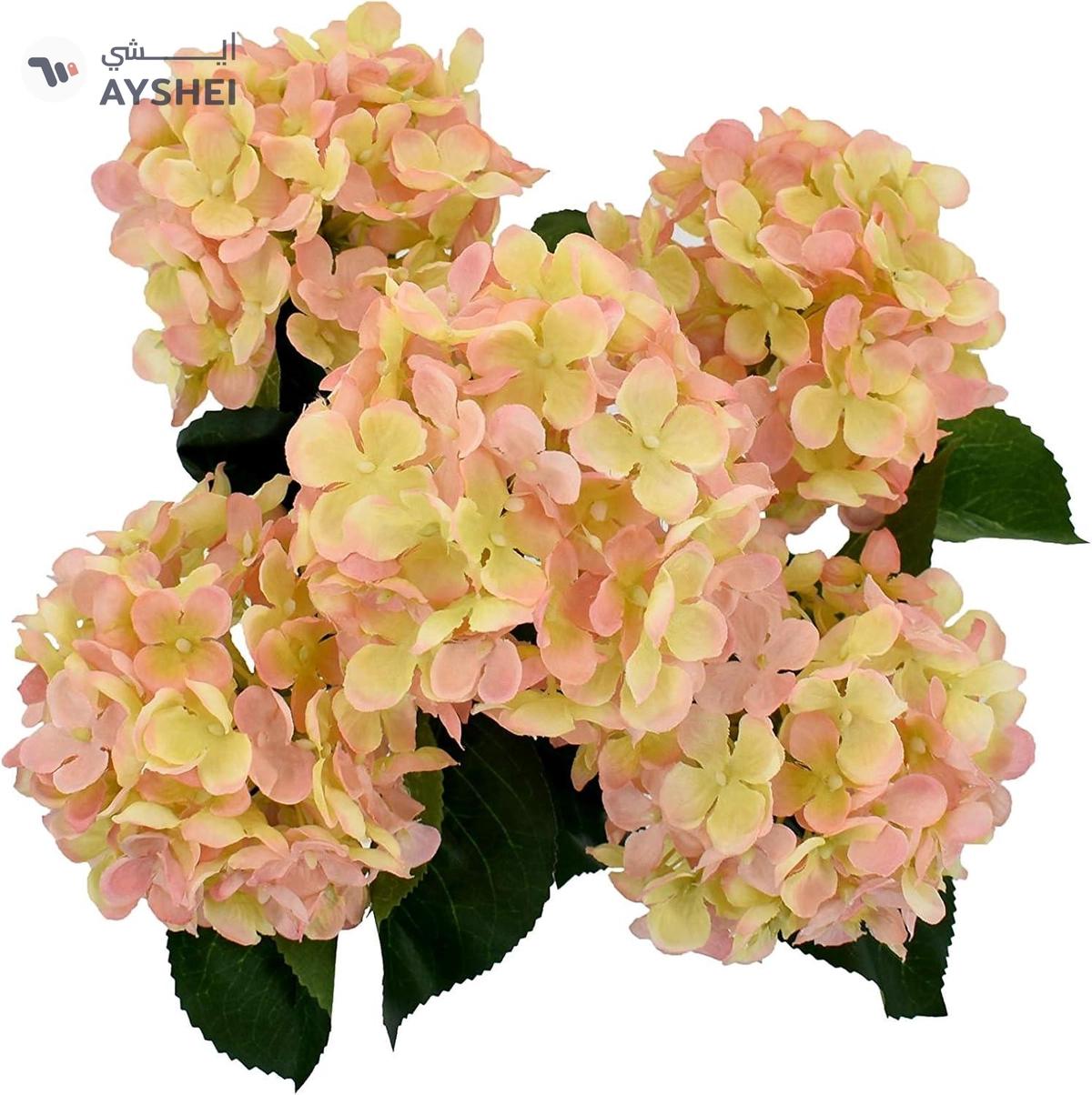 Yatai Artificial Hydrangea Flowers Plants 5/Heads Gift For Anniversary Party Birthday Wedding-0-0