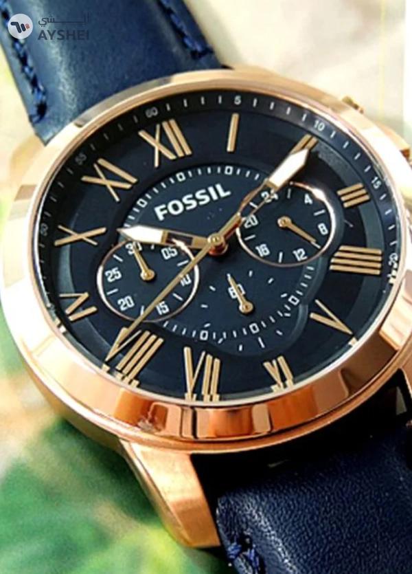 Fossil Men's Grant Water Resistant Chronograph Watch FS4835 - 44 mm - Blue