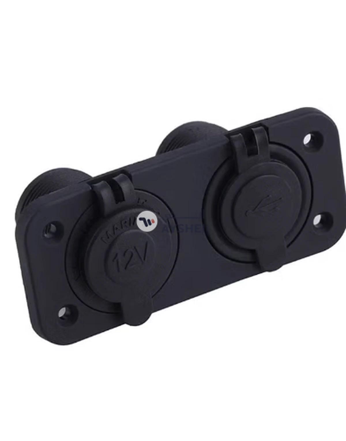 OUTAD 2 USB Adapter Charger Black-3-3