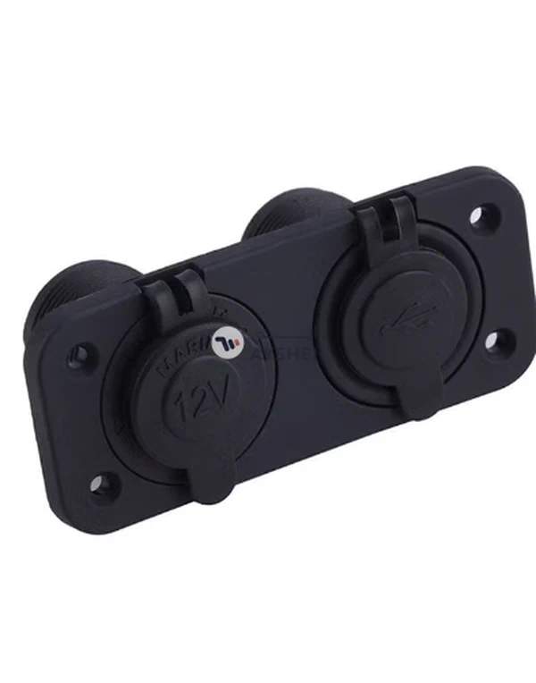 OUTAD 2 USB Adapter Charger Black