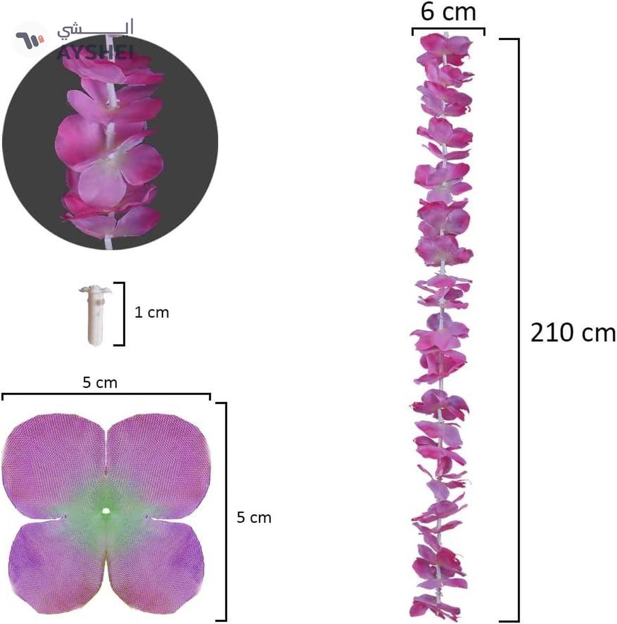YATAI 2pcs Artificial Plants 210cm Vine Orchid Flowers Garland Hanging Plant-2-2
