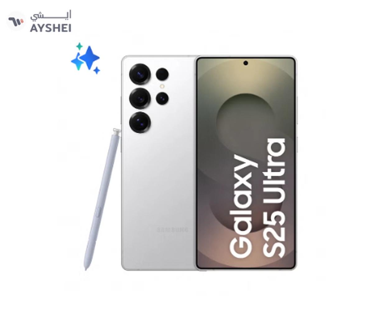 Samsung Galaxy S25 Ultra AI Dual SIM Titanium Whitesilver 12GB RAM 1TB 5G - Middle East Version-0-0