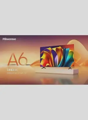 Hisense 58 Inch 4K AI Upscale UHD Smart TV | 60Hz | Precision Colour | Dolby Vision | Game Mode PLUS | VIDAA Smart TV | Voice Control | Model 2024 | 58A6N Black