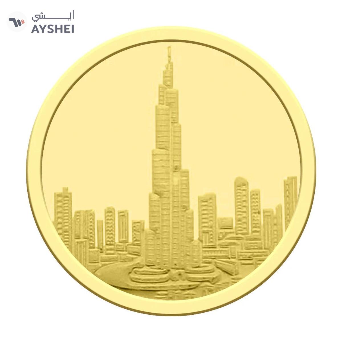 Collectable Gold 10 Grams Burj Khalifa Coin 22KT-0-portrait