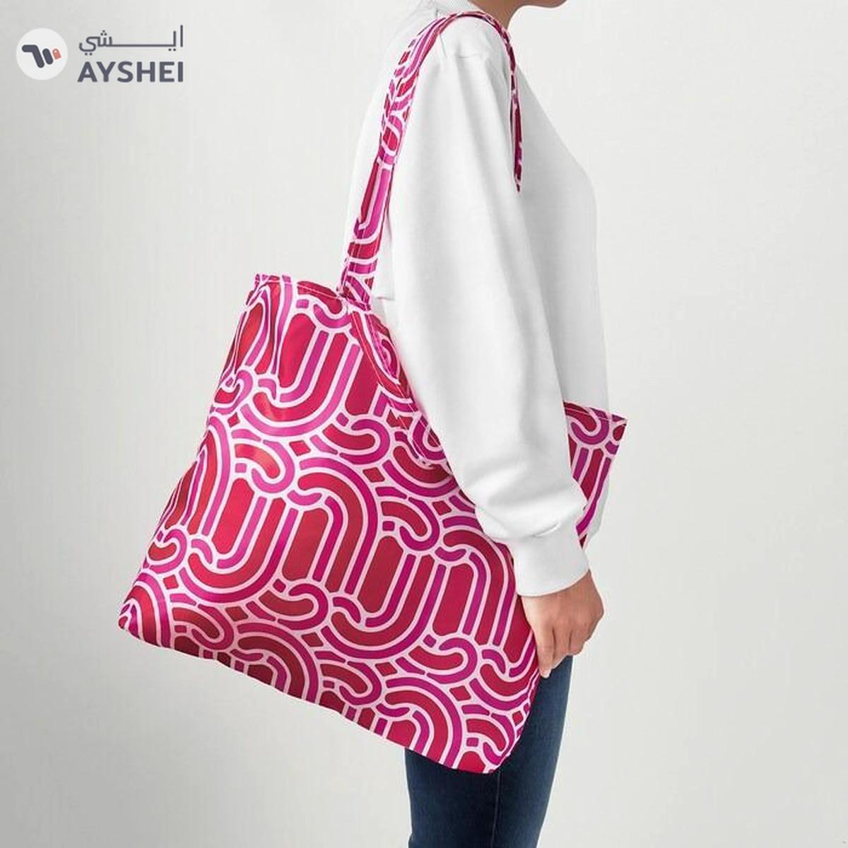 IKEA SÖTRÖNN Carrier Bag, Pink/Red, 45x36 cm-1-portrait