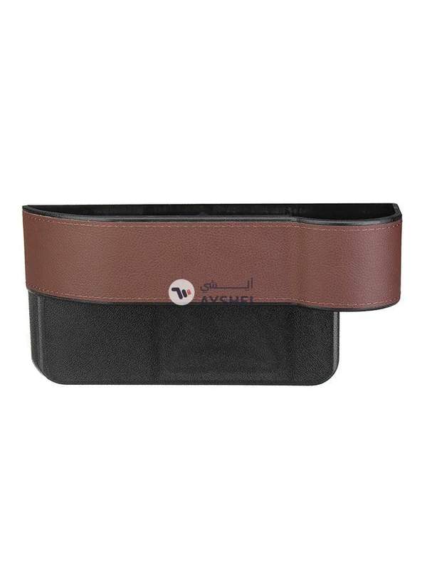 Generic 2-Piece Car Seat Gap Storage Box With Base Kit Pocket Organizer