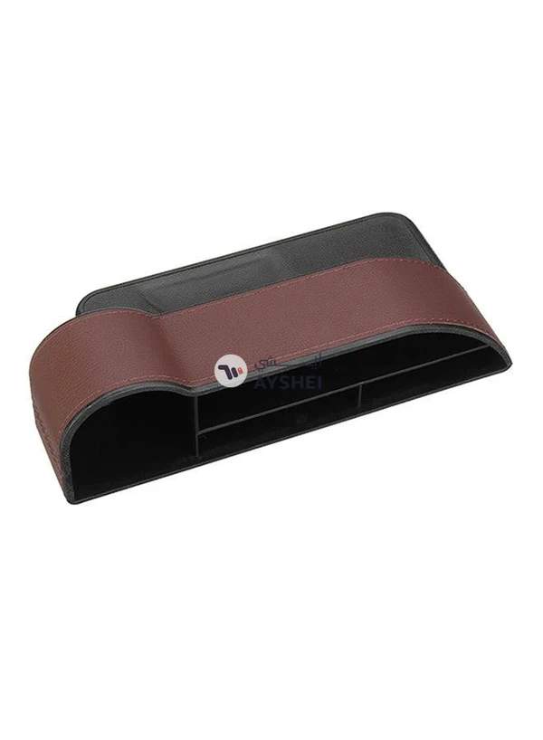 Generic 2-Piece Car Seat Gap Storage Box With Base Kit Pocket Organizer