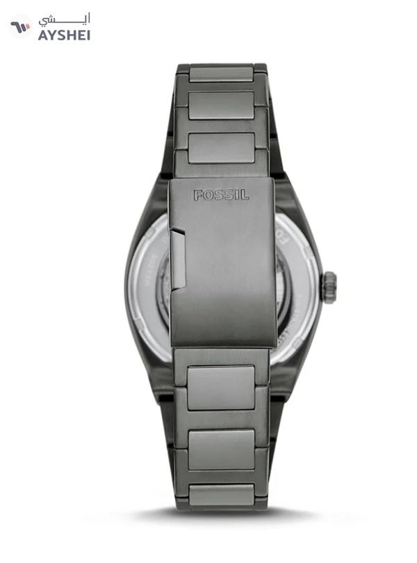 Fossil Men's Everett Round Shape Stainless Steel Automatic Wrist Watch ME3206 - 42 mm - Grey