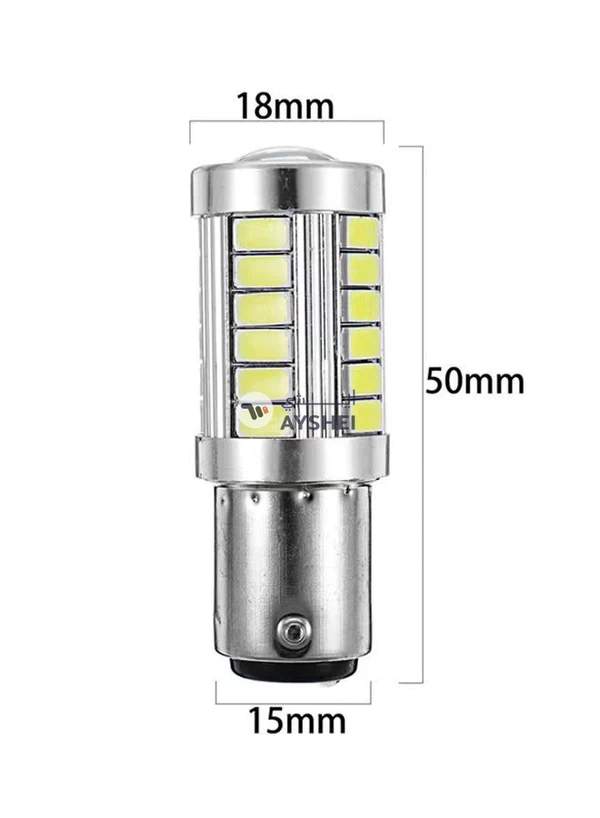 Generic 6X 1157 Bay15D Car Tail Stop Brake Light Super Bright 33 SMD LED Bulb 12V White