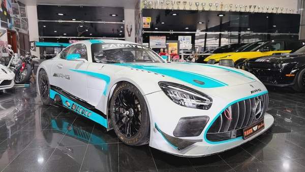 MERCEDES AMG GT3 EVO, RACE CAR, ENDURANCE PACKAGE,CAR IS EQUIPPED WITH 200K AED WORTH OF SPARE PARTS