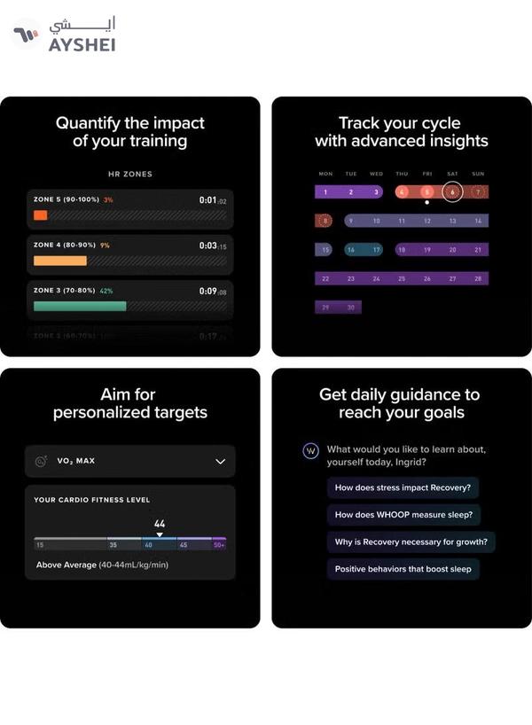 Whoop One – 12-Month Membership – 5.0 Health and Fitness Wearable