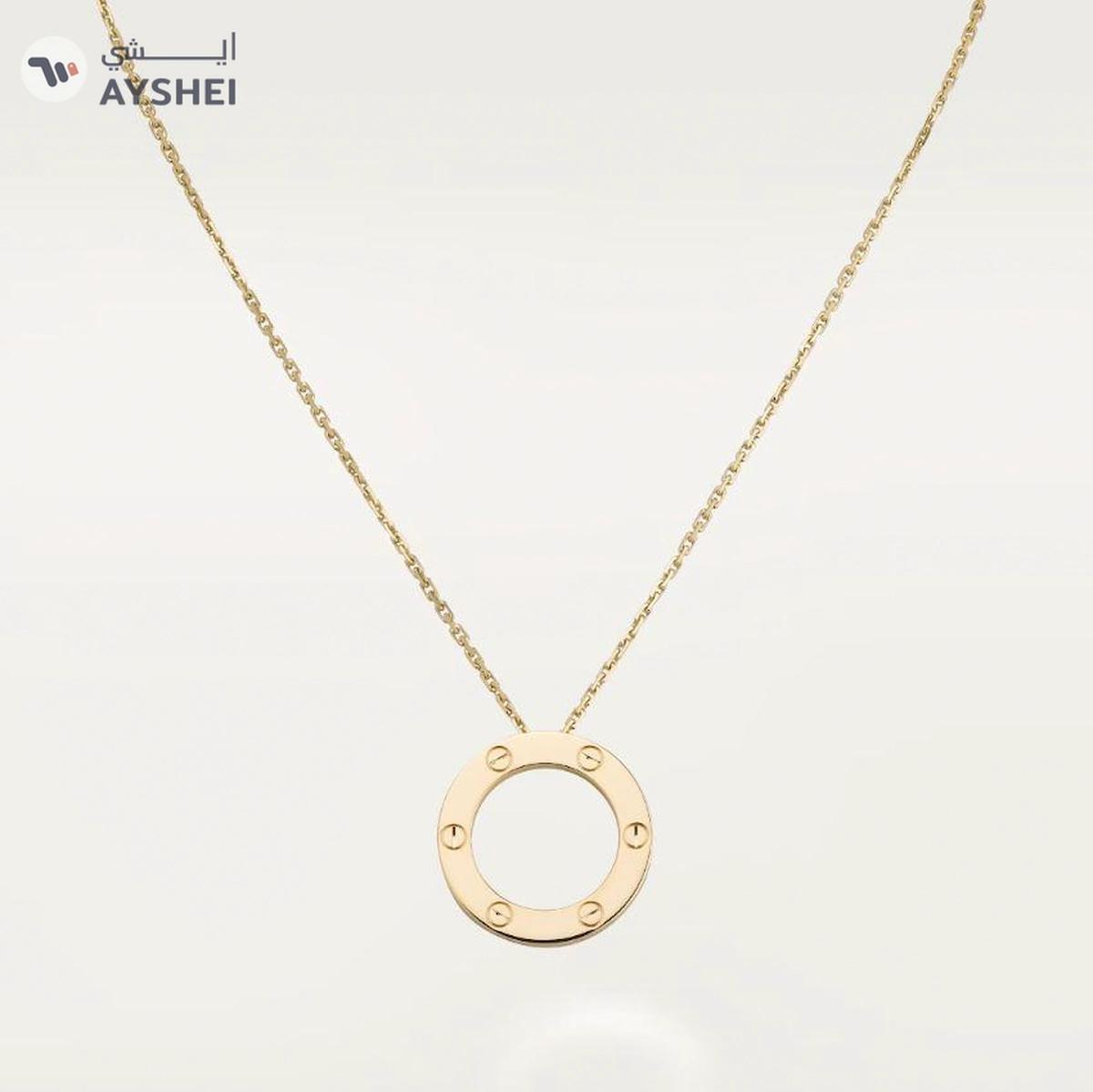 CARTIER LOVE pendant - Yellow gold LOVE necklace, 18K yellow gold-6-6