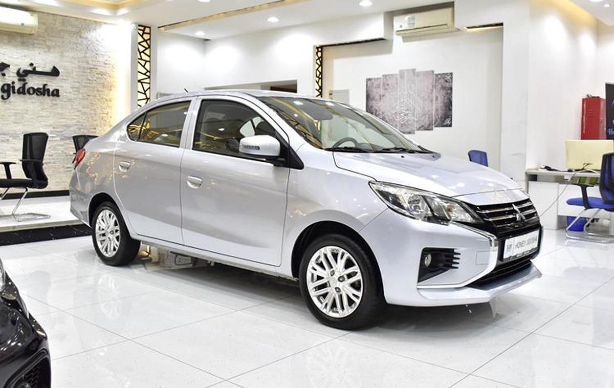 Mitsubishi Attrage ( 2021 Model ) in Silver Color GCC Specs-5-5