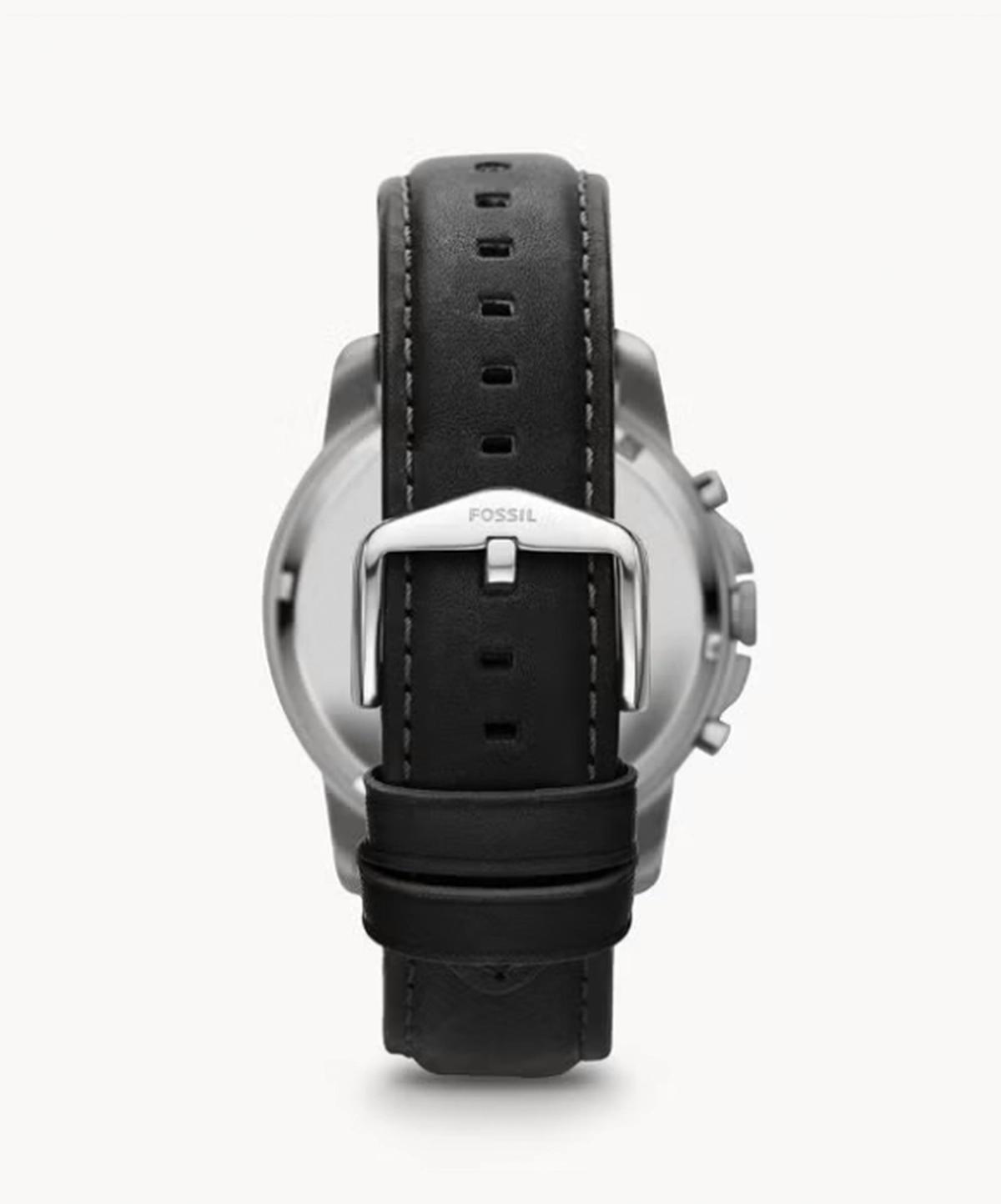 Fossil Men's Leather Chronograph Wrist Watch FS4812IE - 48 mm - Black-1-portrait