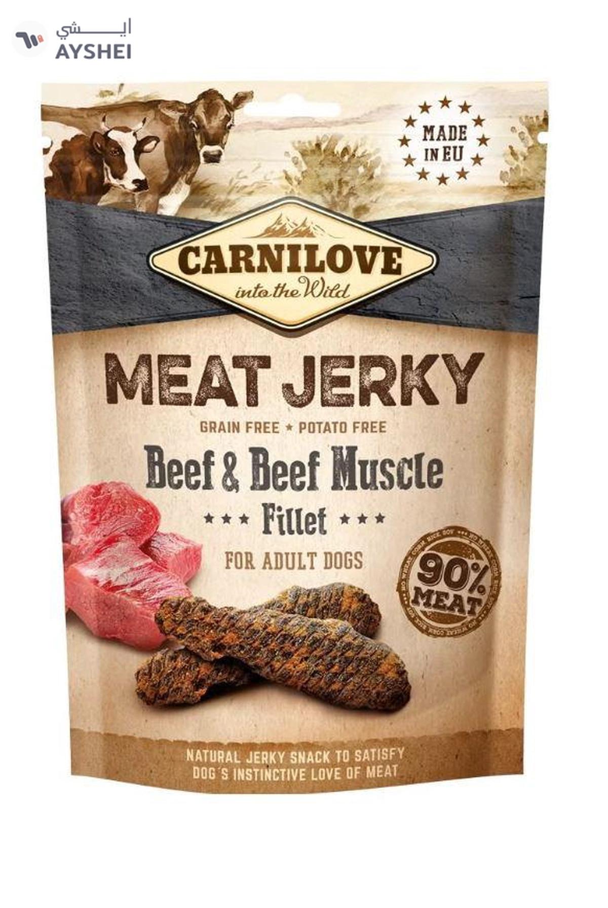 Carnilove Jerky Snack Beef & Beef Muscle Fillet 100g-0-0