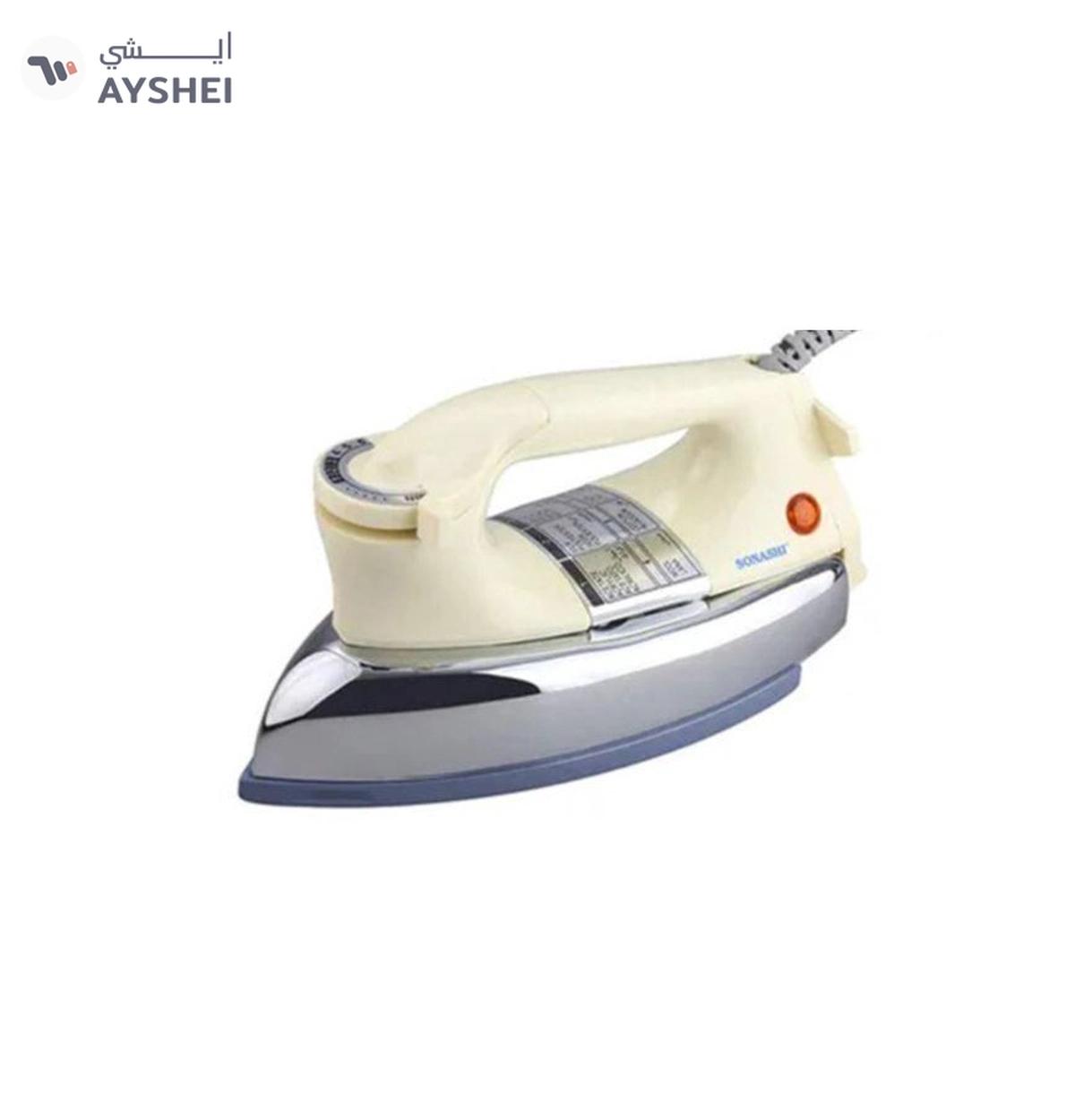 Sonashi 2-Piece Heavy Iron - Grey Ceramic Coated Soleplate | Overheat Safety Protection,2 kg 1200-1-portrait