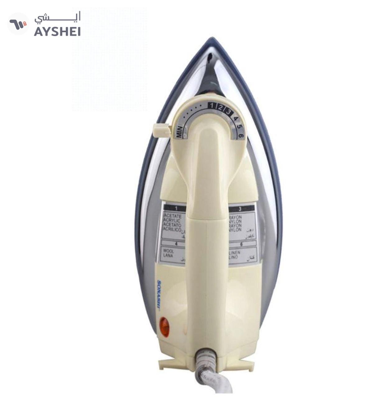 Sonashi 2-Piece Heavy Iron - Grey Ceramic Coated Soleplate | Overheat Safety Protection,2 kg 1200-1-portrait