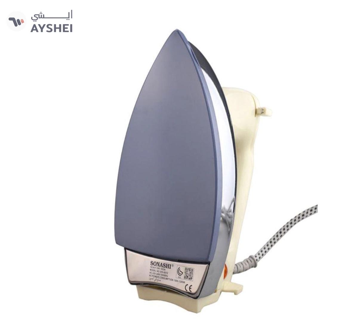 Sonashi 2-Piece Heavy Iron - Grey Ceramic Coated Soleplate | Overheat Safety Protection,2 kg 1200-6-6