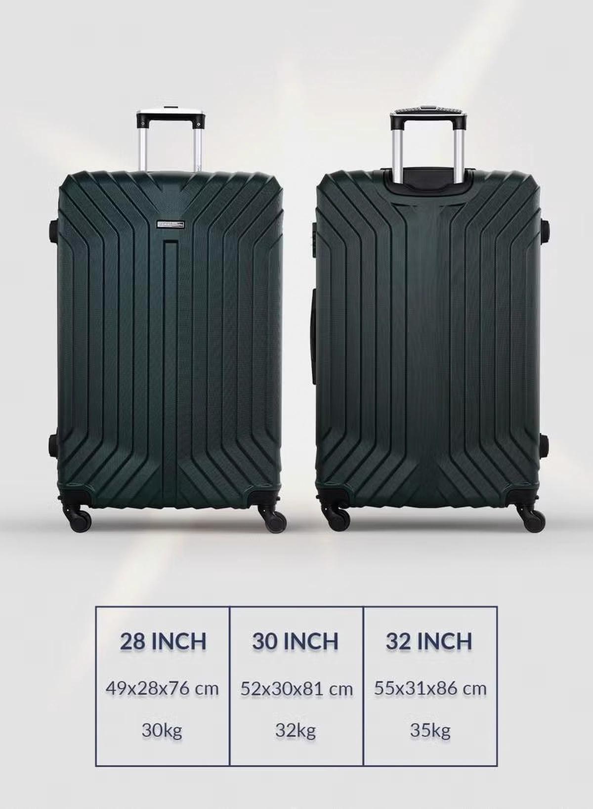 PARAJOHN Lightweight 3-Pieces ABS Hard Side Travel Luggage Trolley Bag Set-1-1