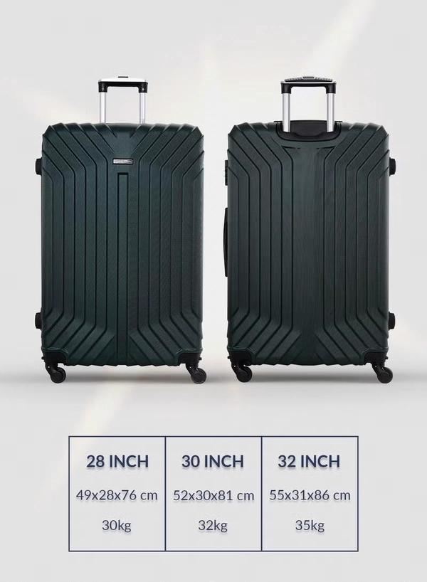 PARAJOHN Lightweight 3-Pieces ABS Hard Side Travel Luggage Trolley Bag Set