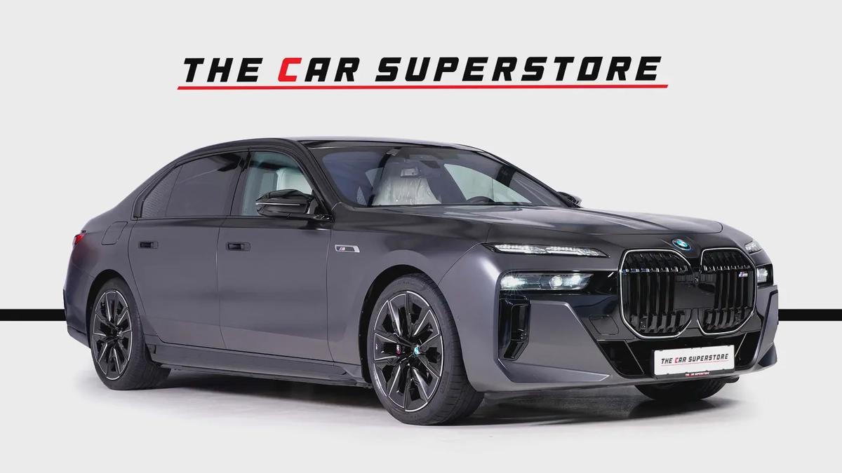 BMW M760E-Frozen Black Matt-Special Order-High Specifications-M Sports Package-Rear Executive Lounge-1-1