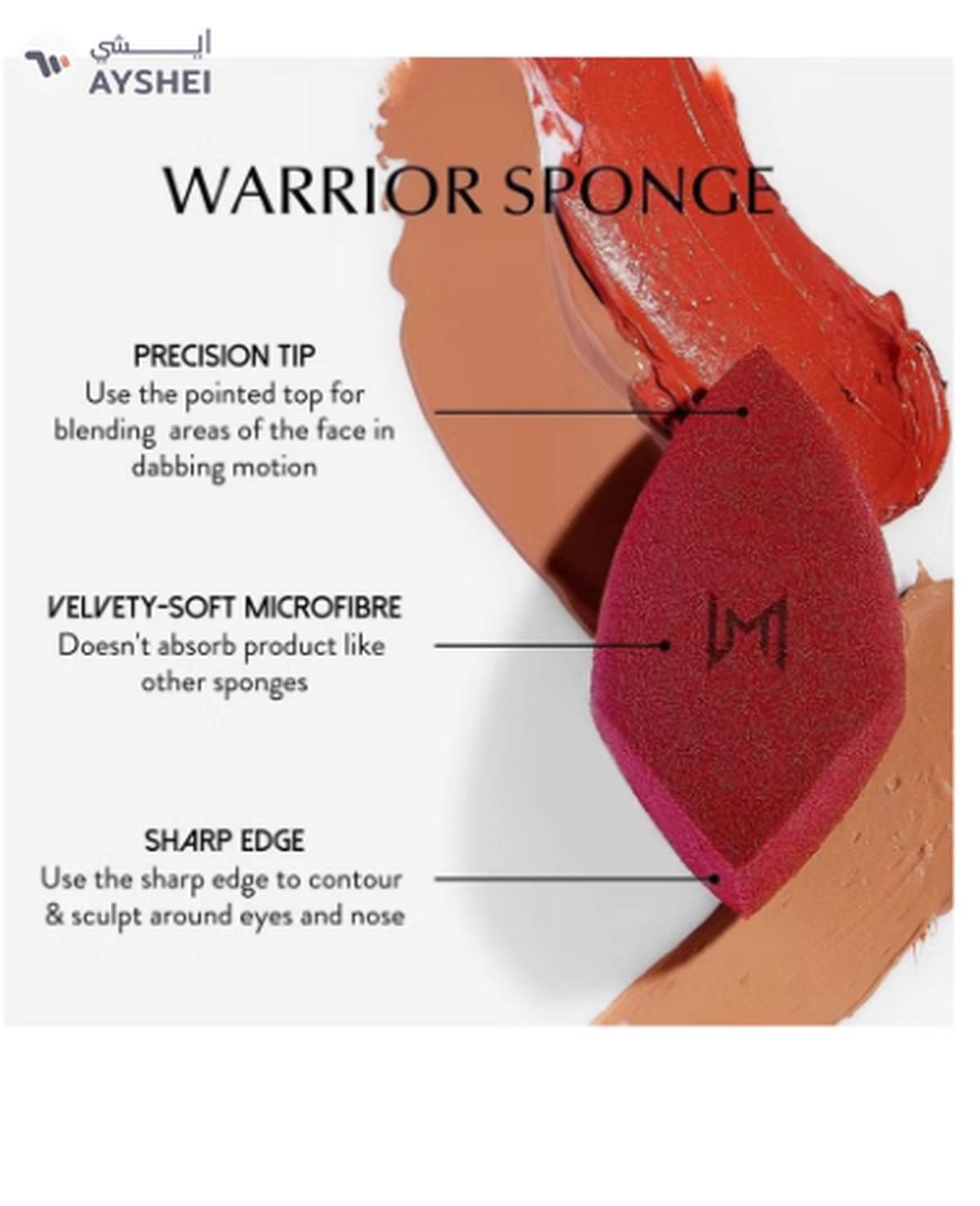NATASHA MOOR Makeup Blender “Warrior” - Velvety Microfiber, Premium, Vegan, Latex-Free-0-portrait