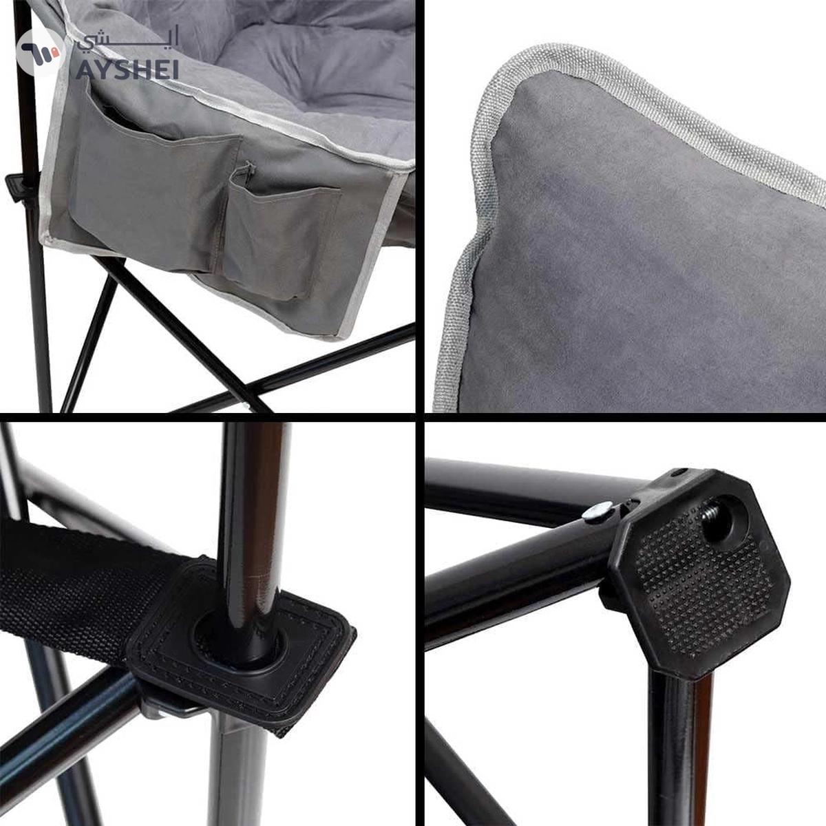 YATAI Portable Padded Folding Camping Chair with Side Pocket - Foldable Fishing Camping Chair-2-2