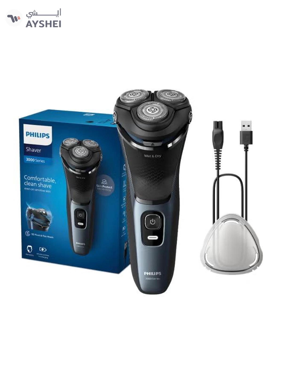 Philips Wet And Dry Electric Shaver 3000 Series S3144/00 Black-0-portrait