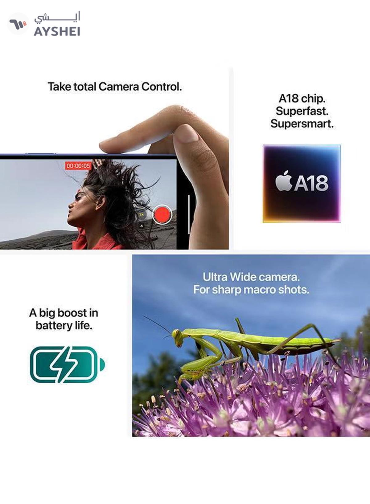 Apple iPhone 16 128GB White 5G With FaceTime - International Version-1-portrait