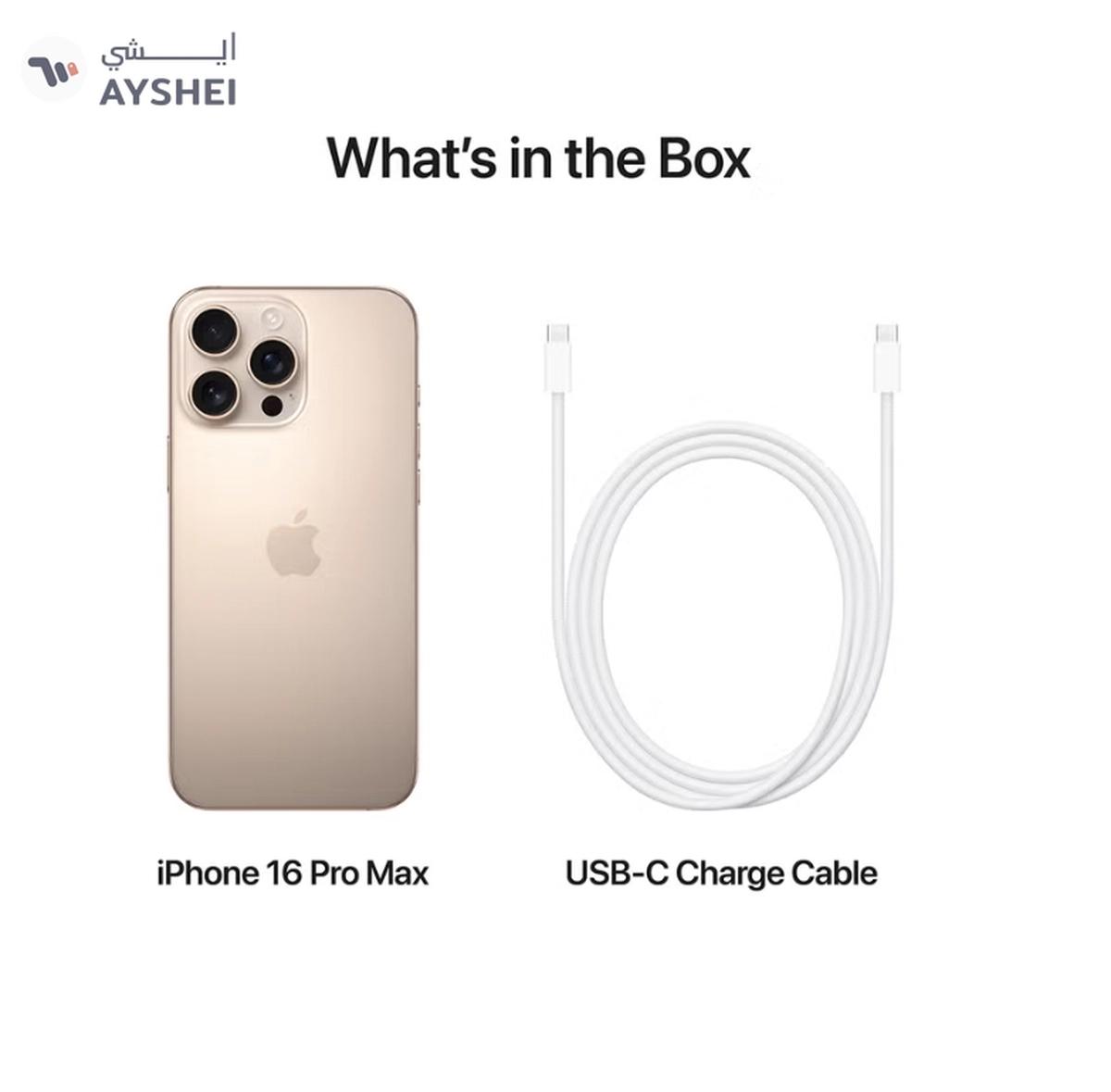 Apple iPhone 16 Pro Max 256GB Desert Titanium 5G With FaceTime - International Version-6-6