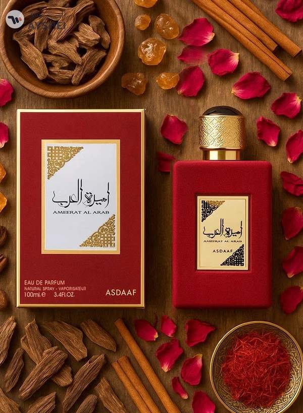 ASDAAF Ameerat Al Arab Eau De Parfum 100ml | Luxury Unisex Perfume with Musk & Amber Notes