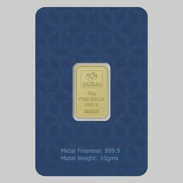 Dubai Gold 10 Grams Pure 999.9 Fine Gold Bar