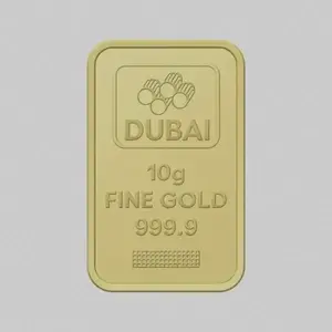 Dubai Gold 10 Grams Pure 999.9 Fine Gold Bar