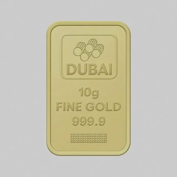 Dubai Gold 10 Grams Pure 999.9 Fine Gold Bar