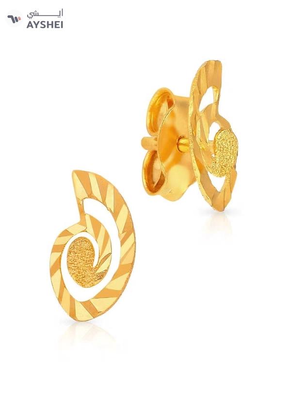 22KT 916 Gold Studs Earrings for Women AIER123