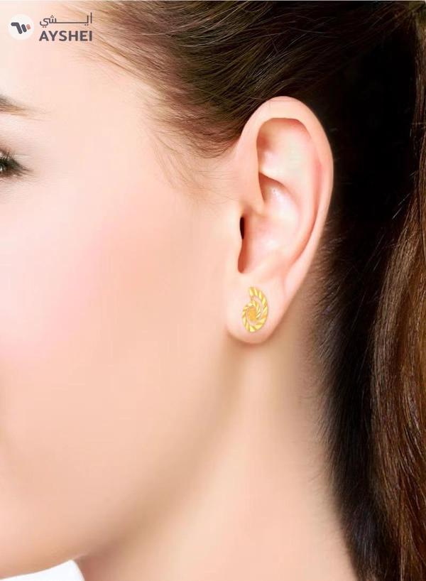 22KT 916 Gold Studs Earrings for Women AIER123