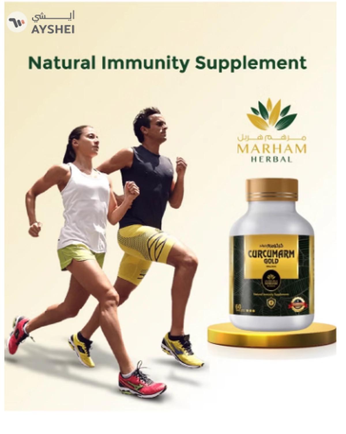 MARHAM HERBAL Curcumarm Gold 500mg Tablet: Natural Immunity Supplements with 500mg-0-0