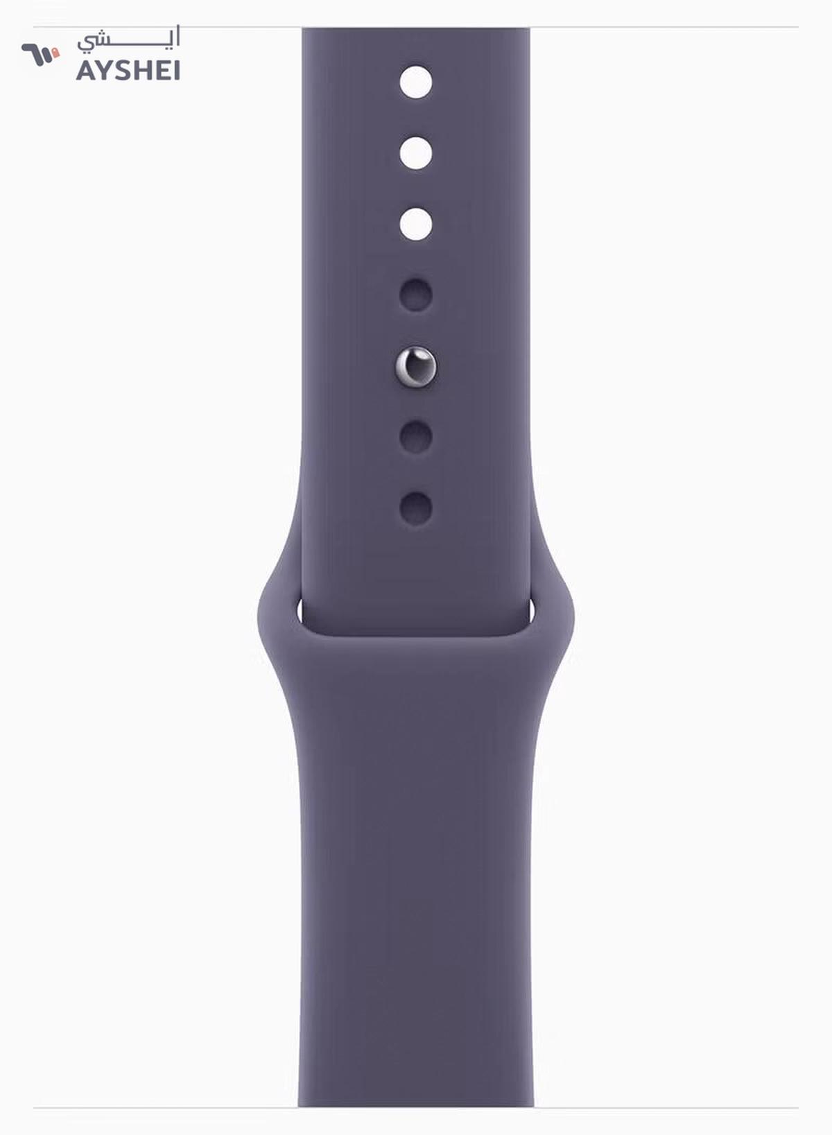 Apple Watch Series 11 GPS 46mm - Silver Aluminium Case With Purple Fog Sport Band - M/L-1-portrait