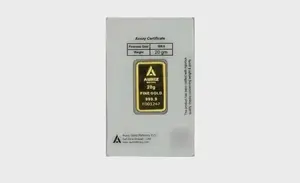 Auriz Minting 20gm 24K Gold Bar - Variable Design