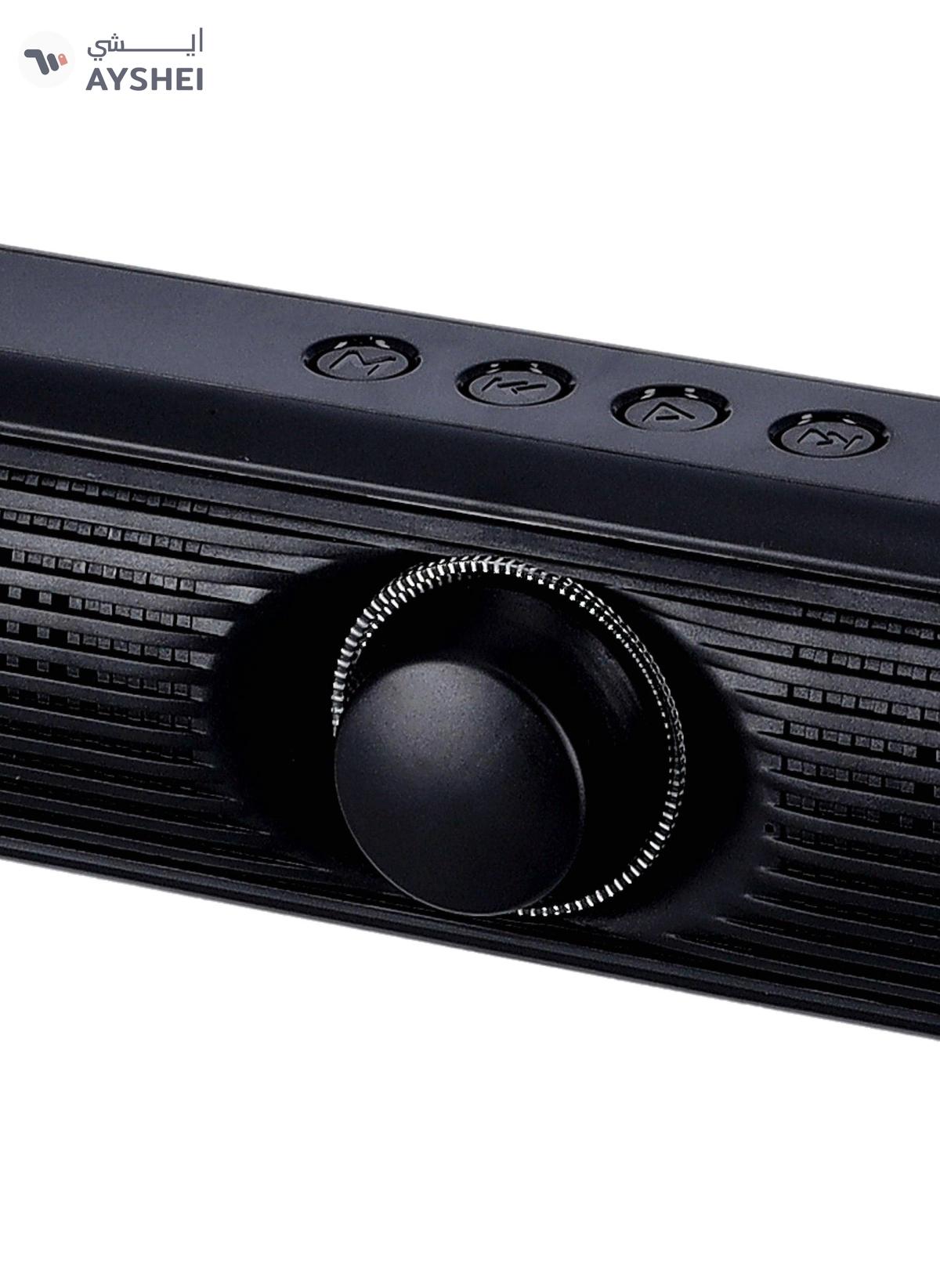 Olsenmark Wireless Speaker Bluetooth FM USB TF Card AUX Input TWS 2x5W Speaker Mini Sound Bar-6-6