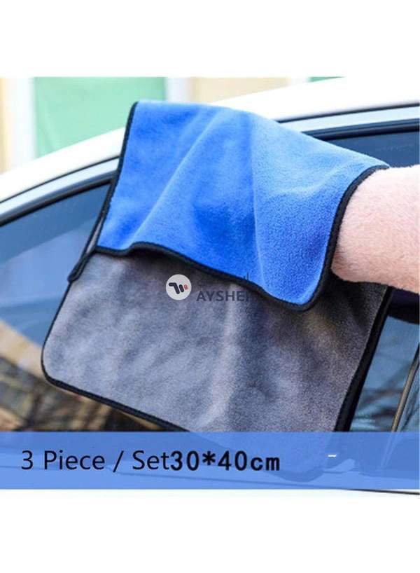 Generic 3-Piece Car Cleaning Microfiber Towel