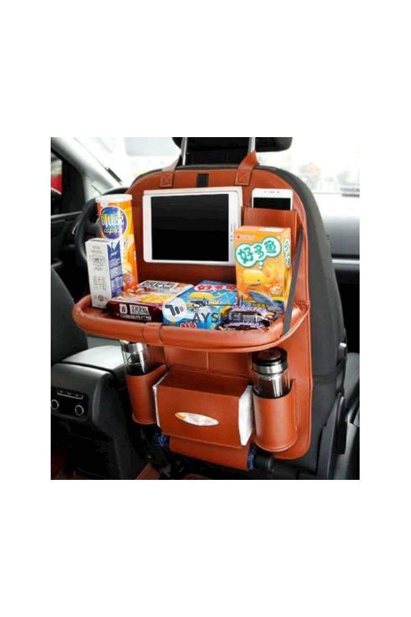 Generic Leather Car Backseat Organizer