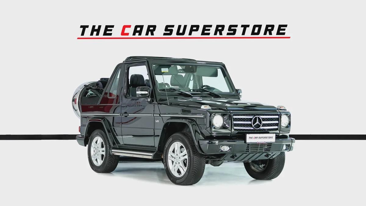 Mercedes Benz G500 Convertible-Serviced At Gargash-Full Service History-Collectors Dream-1-1