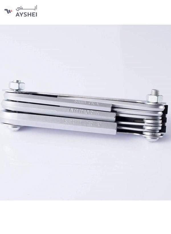 ABBASALI Folding Allen Key Set Metric 8 Pieces