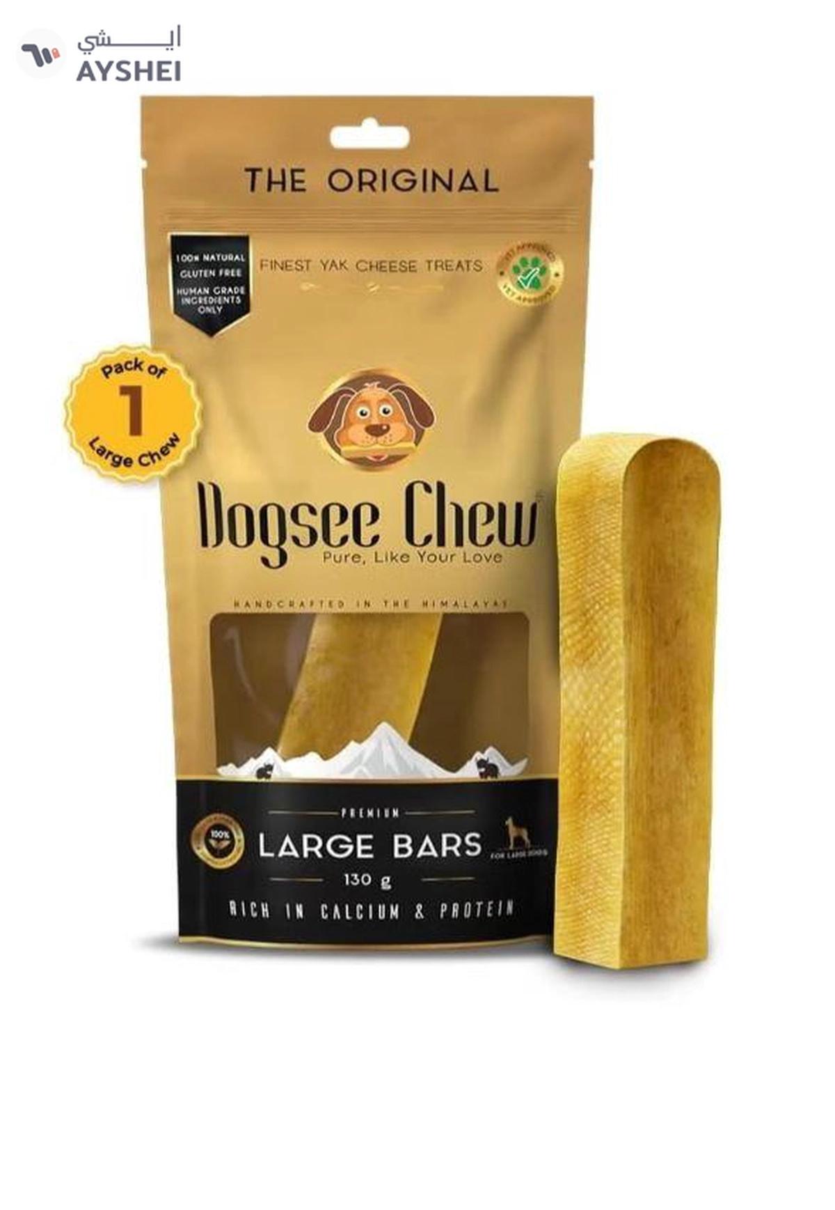 Dogsee Large Bars: Long-Lasting Dental Chews for Large Dogs 130g-0-0