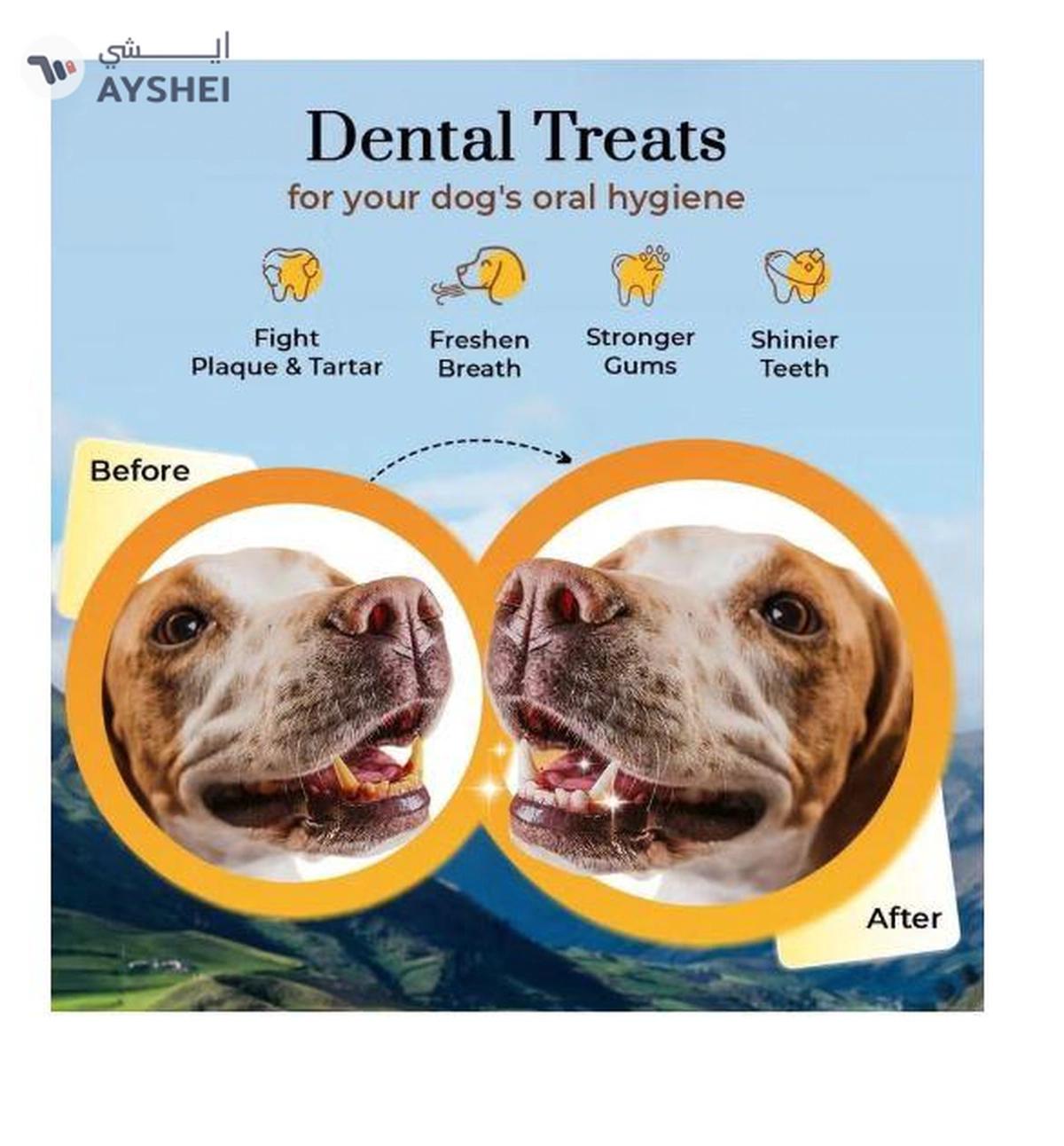 Dogsee Large Bars: Long-Lasting Dental Chews for Large Dogs 130g-1-portrait