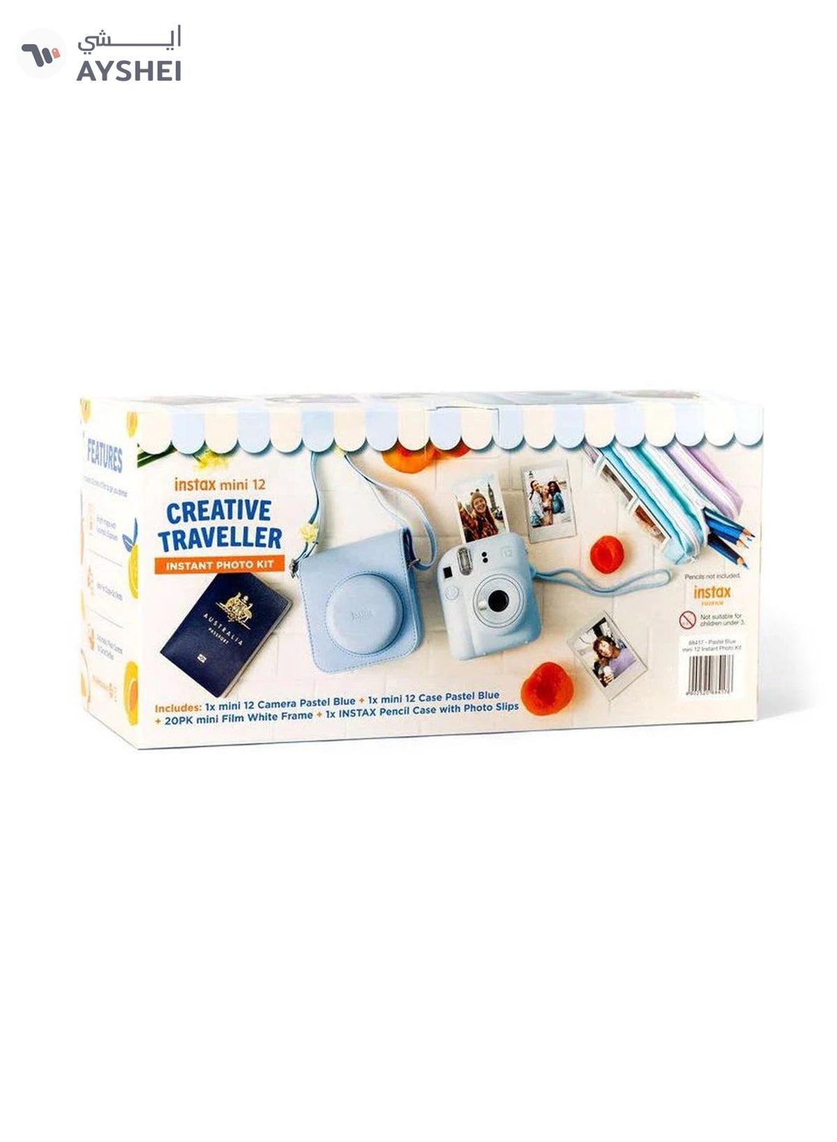 FUJIFILM Instax Mini12 Creative Traveller Instant Photo Kit (Pastel Blue)-7-7