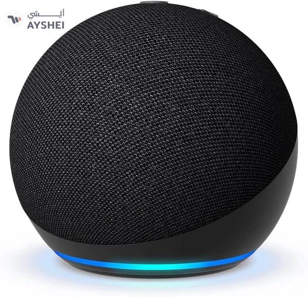 Amazon Alexa Echo Dot (5th Gen) | smart bluetooth speaker with vibrant sound and Alexa | Use your voice to control smart home devices, play music or the Quran, and more (speaks English & Khaleeji) | Charcoal
