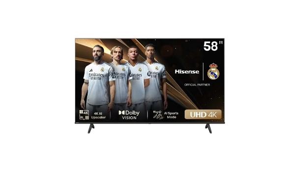 Hisense 58 Inch 4K AI Upscale UHD Smart TV | 60Hz | Precision Colour | Dolby Vision | Game Mode PLUS | VIDAA Smart TV | Voice Control | Model 2024 | 58A6N Black